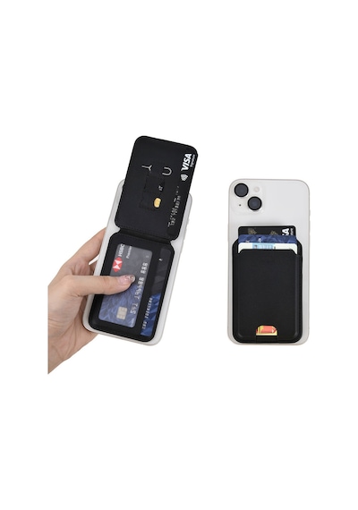 Standlı Magnetik Kartlık Wiwu Mw-003 Mag Wallet Siyah