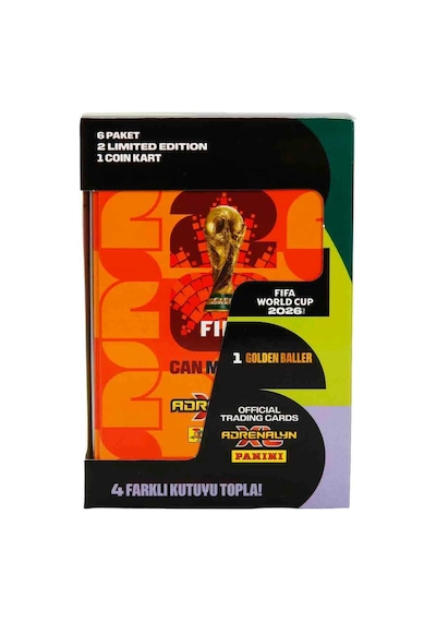 Panini Fıfa World Cup 2026 Adrenalyn Xl Trading Card Metal Kutu Turuncu Özel Koleksiyon Seti