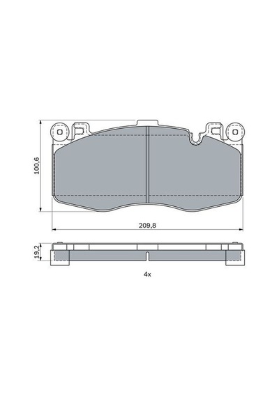 Bmw X5 M F85 4.4 2015-2018 Bosch Ön Balata