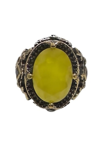 Zirkon Ve Paraiba Taşlı Yüzük 250056253g22y Gümüş