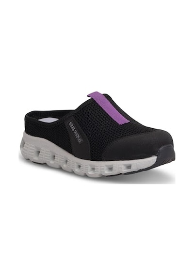King Paolo H5204 Missy Kadın Memory Foam Sabo Terlik Siyah - Mor