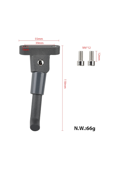 N65 Uyumlu Yan Destek Ayağı 118mm Kickstand Muadil Metal Park Ayağı