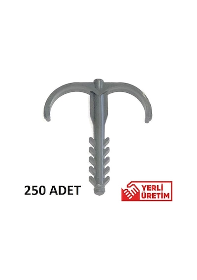 Yere Tespit Dübeli Kılçık Dübel 250 Adet