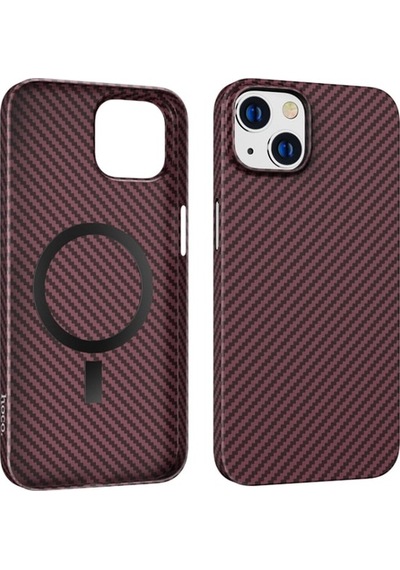 Hoco Apple Uyumlu iPhone 14 Plus 6.7 Kılıf Manyetik Magsafeli Darbe Emici Tel
