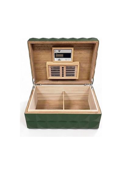 Quasar Design Humidor Puro Kutusu Mat Yeşil 80's