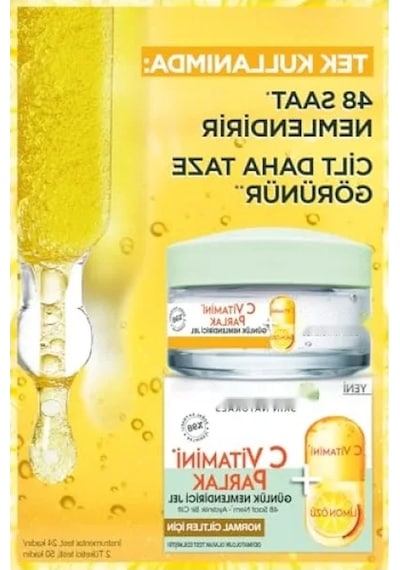 C Vitamini İçeren Parlak Günlük Nemlendirici Jel 50 Ml