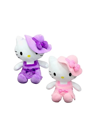 Mey İthalat Peluş Hello Kitty Elbiseli Şapkalı 36 Cm Pembe