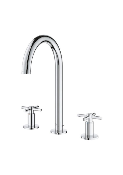 Grohe Atrio Üç Delikli Lavabo Bataryası 1/2" L-Boyut - 20643000 Gümüş