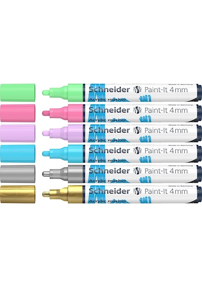Schneider Akrilik Marker Kalem 320 4 Mm Set 2 6Lı