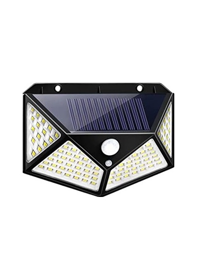 Starmax Güneş Enerjili Hareket Sensörlü Ip65 Suya Dayanıklı 100 Led Lamba 1410 10 Parça Siyah