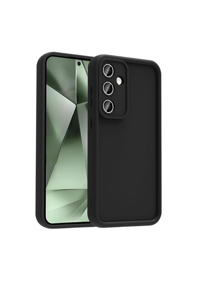 Zore Galaxy S25 Fe Kılıf Kamera Korumalı Zore Ananas Kapak - Siyah