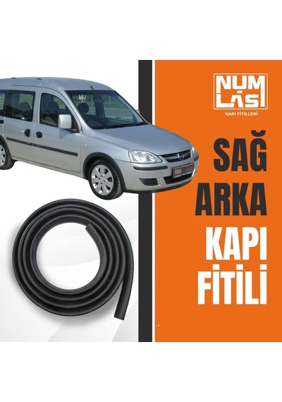Opel Combo C 2001-2011 Sağ Arka Kapı Fitili-a Kalite-numlas-nm3943