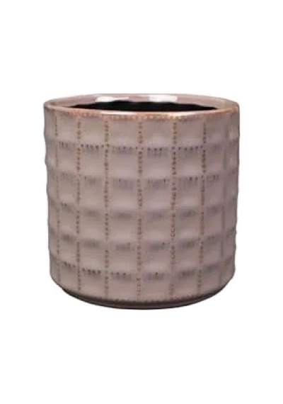 Pembe Renkli Seramik Saksı 14x13 Cm -