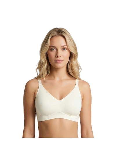 New Bra 6701-kadın Desteksiz B Cup Hayalet Sutyen Ekru