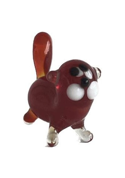 El Yapımı Mini Murano Cam Kedi Biblo A99-02
