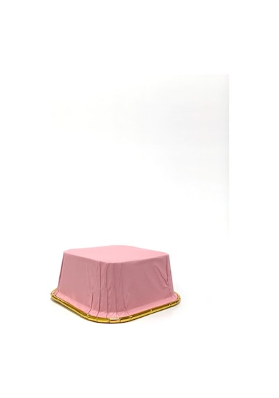 Dolphin Muffin Kare Kağıt Pembe Altın Cupcake Kek Kalıbı Kapsülü Kabı - 25 Adetlik 1 Paket Renkli