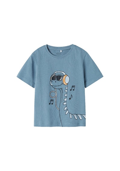 Name It Nmmvilasse Ss Nreg Top Erkek Çocuk T-shirt 13241571 Mavi