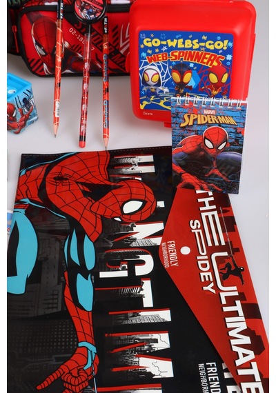 X Dekomus Lisanslı Spiderman Gamevers Collection Kırtasiye Seti & Okul,kalem Ve Termoslu Beslenme Çantası,beslenme Kabı,matara Seti 165-Koyu Yeşil