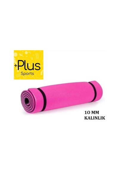 Pilates Minderi Yoga Matı 10 Mm Çift Taraflı Kullanılabilir Pembe Pembe
