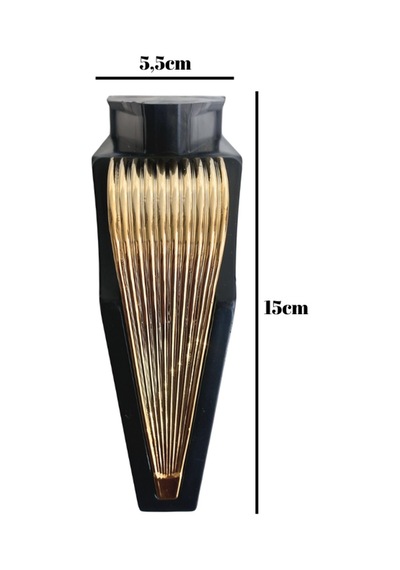 Stil 15cm Plastik Ayak Mobilya Masa Ve Dolap Ayağı 15cm Siyah - Altın 4 Adet Siyah