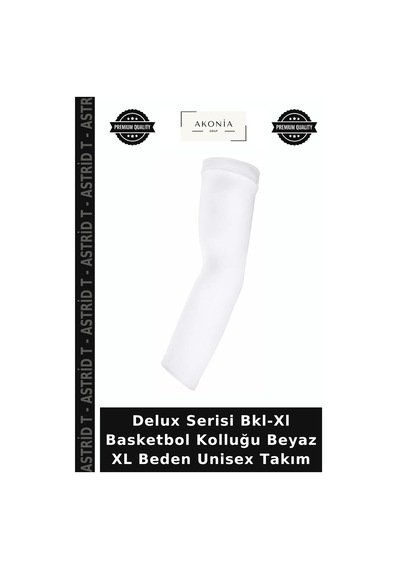 Delux Serisi Bkl-xl Basketbol Kolluğu Beyaz Xl Beden Unisex Takım