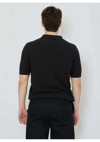 John Richmond Siyah Erkek Polo T-shirt Ump24214po