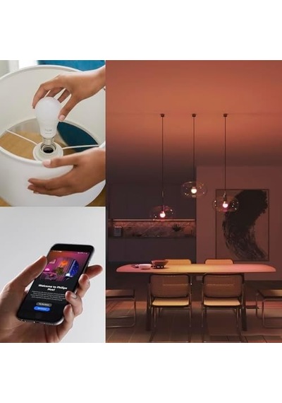 Hue Essential 8w E27 806 Lumen Renkli Akıllı Ampul A60 2&apos Li Ekopaket