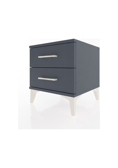 Hyperion Komodin 2 Çekmeceli 44x44x48 Antrasit-antrasit Antrasit