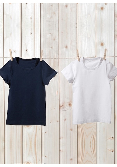 Blackspade Erkek Çocuk Atlet 2li Paket 9397 - Beyaz Lacivert Beyaz - Lacivert