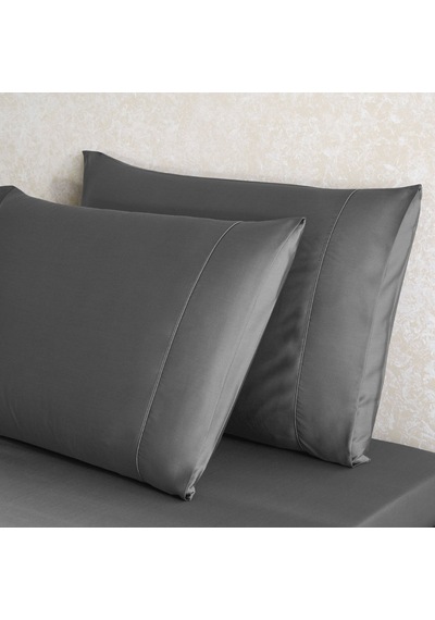 Linens Tencel 2'li Standart Yastık Kılıfı Antrasit