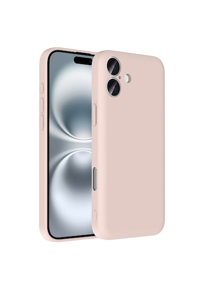 Apple Uyumlu iPhone 16 Plus Kılıf Kamera Korumalı Kartlık Hazneli Zore Vitra Kapak Pembe