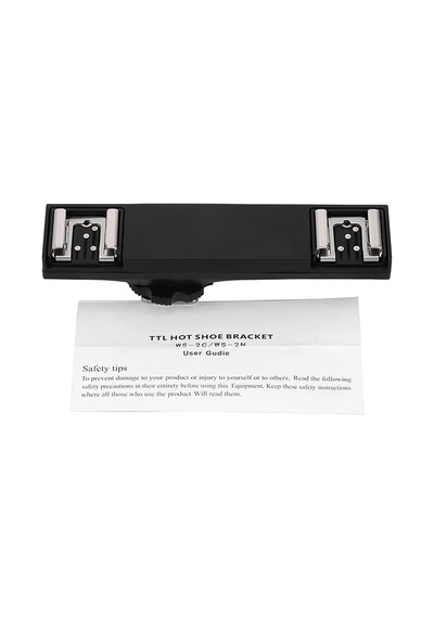 Youtek Nikon Kameralar İçin Çiftli Hot Shoe Adaptörü Ve Uzatma Braketi - Ws-2n