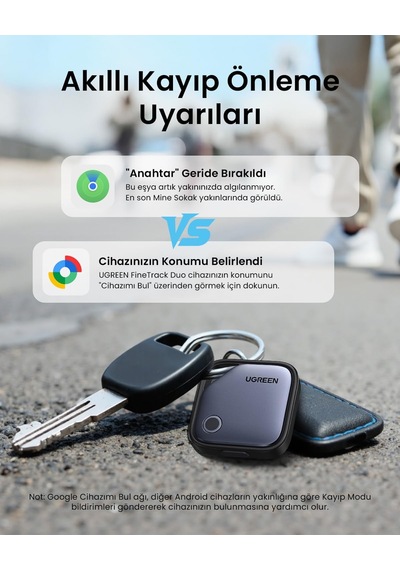 Finder Pro Bluetooth 5.4 Akıllı Takip Cihazı, Apple Find My & Google Find My Device Sertifikalı, Eşya Anahtar Cüzd