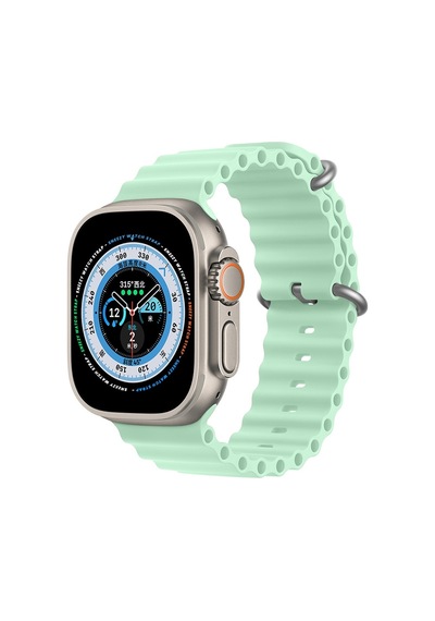 Apple Uyumlu  Watch 49 MM Ultra Seri Seaflex Ocean Silikon Kordon