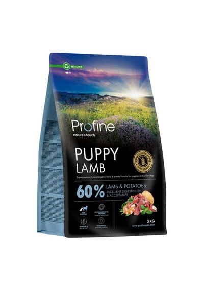 Profine Gluten Free Puppy Lamb Glutensiz Kuzu Etli Yavru Köpek Maması 3 KG