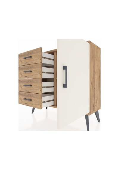 Arges Şifonyer Tek Raflı 4 Çekmeceli Tek Kapaklı 88x30x80 Çam-aytaşı/çam Aytaşı/çam Arges Şifonyer Tek Raflı 4 Çekmeceli Tek Kapaklı 88x30x80 Çam-aytaşı/çam Aytaşı/çam