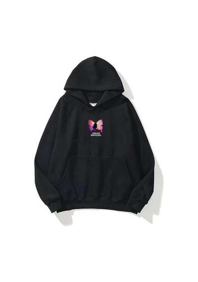 Startmore Unisex Natural Diamonds Sweatshirt Hoodie Siyah Siyah