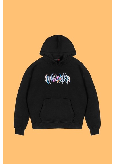 Tarzsokak Unsober Baskılı Oversize Unisex Siyah