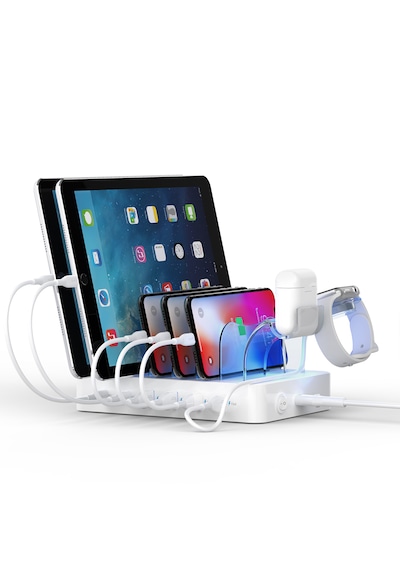 SooPii CS60 PD 3.0 60W/12A 6 Port Çoklu Şarj Cihazı Şarj İstasyonu