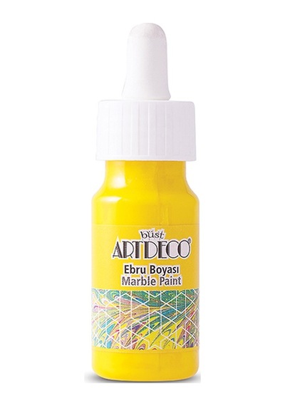 Artdeco Ebru Boyası 30 Ml Sarı Y-016b-01 Çok Renkli