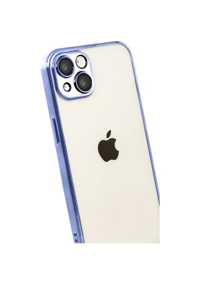 Apple iPhone Uyumlu  15 Razer Lensli Silikon - Açık Mavi