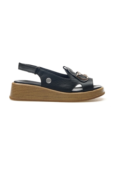Mammamia Kadın Hakiki Deri Topuklu Günlük Sandalet 25y D25ys-2780 Z Siyah Siyah