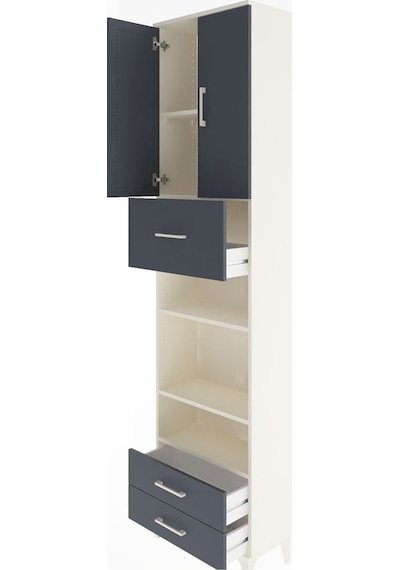 Arges Dolap 5 Raflı 3 Çekmeceli 2 Kapaklı 60x30x243 Aytaşı-an... Aytaşı