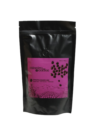 Mineiro Coffee Etiyopya Sidamo Çekirdek Kahve 250 G Mineiro Coffee Etiyopya Sidamo Çekirdek Kahve 250 G
