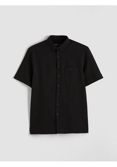 Lcwaıkıkı Classic Siyah Regular Fit Poplin Erkek Gömlek