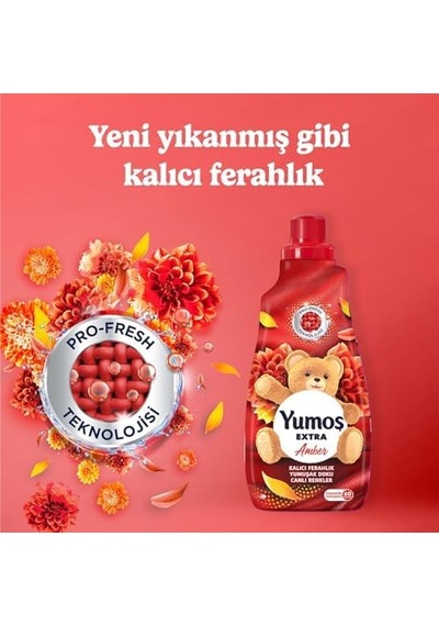 Extra Konsantre Çamaşır Yumuşatıcısı Amber 1440 Ml 1000'li Set