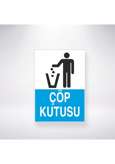 Çöp Kutusu Sticker 20x28 Cm