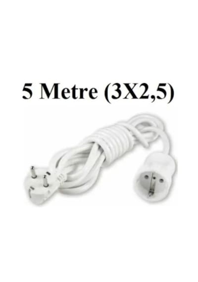 Viko Topraklı Uzatma Kablosu Tekli Priz 5 Metre 3x2,5 Mm