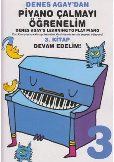 Denes Agay'dan Piyano Çalmayı Öğrenelim 3. Kitap- Porte Müzik Eğitim Yayınları