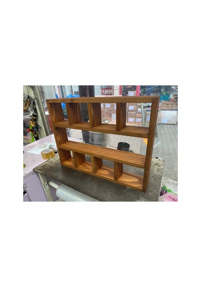 Ahşap Bardaklık Terek 40x35x9 Cm Seffaf